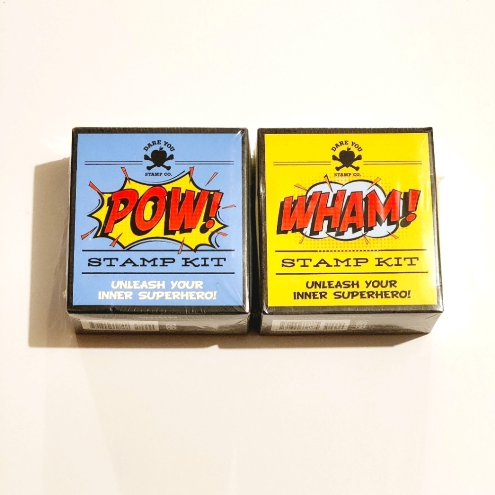 *3 for $30* Comic Book POW! and WHAM! Stamps